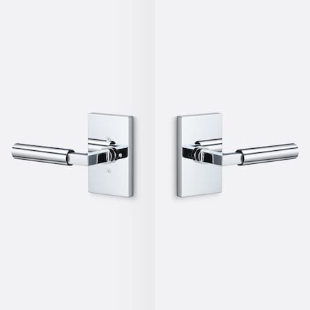 Sure-Loc Hardware Sure-Loc Hardware Levanto Privacy Rosette, Polished Chrome, Smooth Grip in Polished Chrome LV102 26 GRIP-SM 26